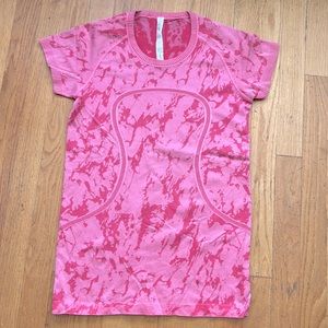 Lululemon Pink Short Sleeve Short